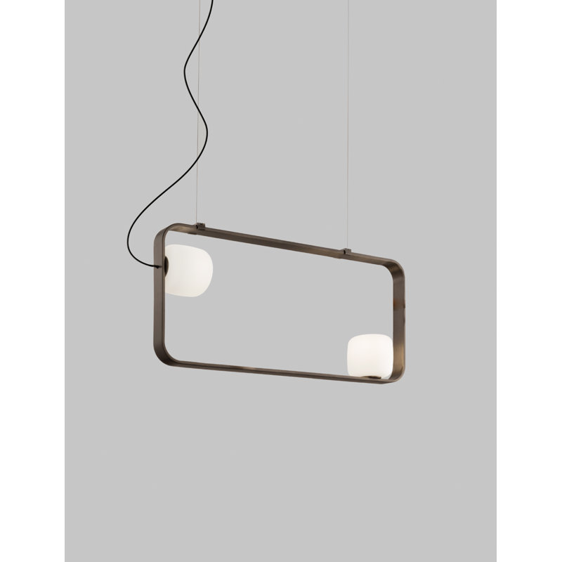 Groove 2 - Light Pendant, Matte Bronze, White Matt