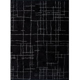 Rapture Black Cream Abstract Luxury Area Rug