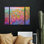 Ensemble de 3 panneaux muraux - Dorothy Fagan «orchidbridge», art mural sur toile pour le salon, la chambre à coucher ou le bureau 