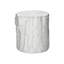 Table d'appoint ronde blanche de 63,5 cm de hauteur, idéale pour la chambre à coucher et le salon. Table d'appoint cylindrique de style contemporain. Matériau : oxyde de magnésium. Surface lisse et facile à nettoyer. Dimensions : 56,4 cm. Poids : 13,6 kg.