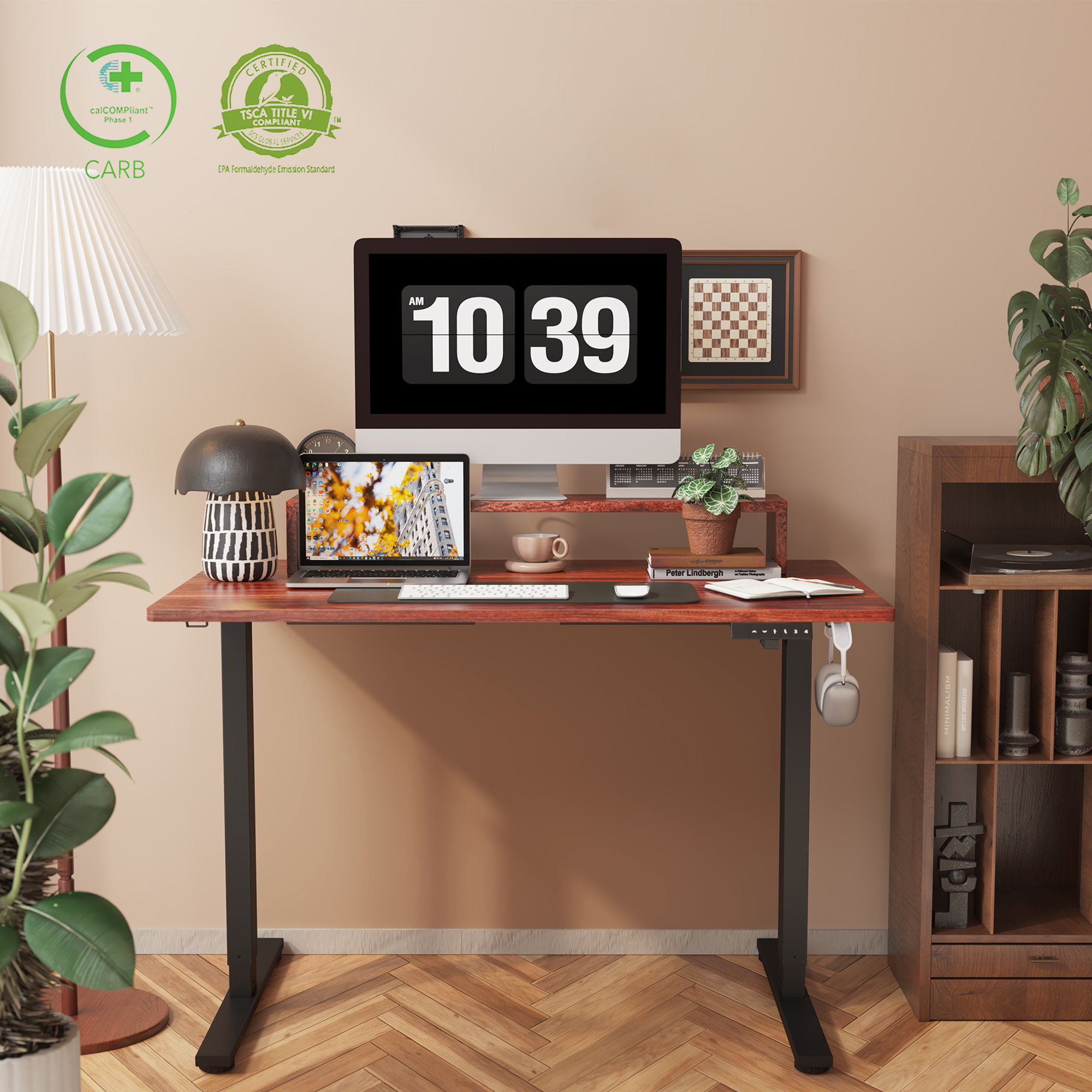Inbox Zero Dojtcho Home Office Adjustable Standing Desk Inbox Zero Dojtcho Home Office Adjustable Standing Desk