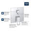 Eurocube Pressure Balanced Shower Faucet-287124583