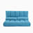 Laredo Double Chaise Lounge Sofa Reclining Floor Game Chair Floor Couch and Sofa with Two Pillows-1637295192