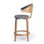 Fila Upholstered Stool with Solid Wood Frame-1128834858