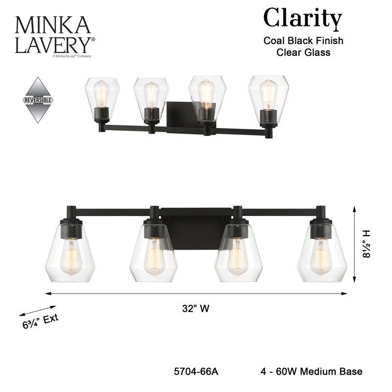 Bothwick 4 - Light Dimmable Vanity Light
