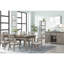 Table de salle à manger 6 tiroirs à motif bicolore décontracté, caractère rustique, bois massif +, gris, 78 po de profondeur, 42 po de largeur, 30,5 po de hauteur, Secure Build 6 avec enchantement, 77,89 P, 43,01 l, 30,22 H,