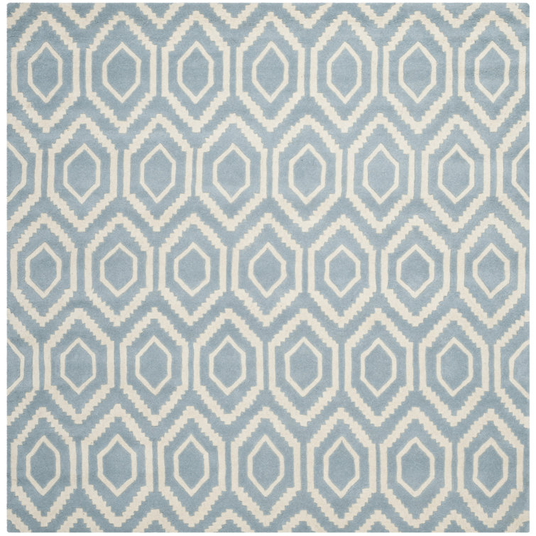 Deedie Hand Tufted Wool Geometric Rug