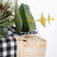 Woven Design Nested Box Décor With Pine Cones And Bow Set Of 3