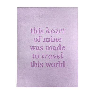 Quotes Chenille Indoor Rug