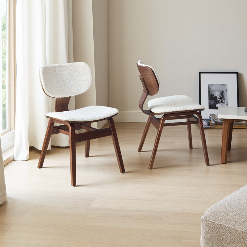 Chaise d'appoint rembourrée Boucle