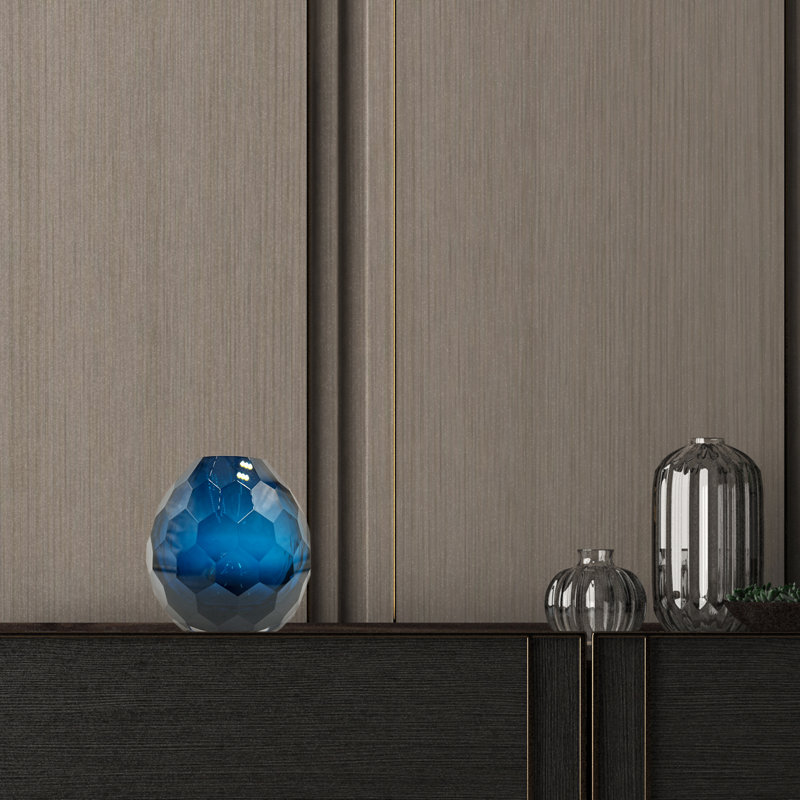 Affer Handmade Glass Table Vase, Blue