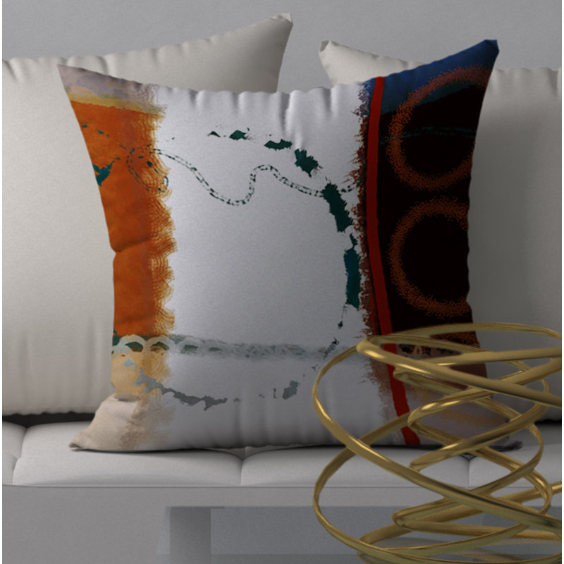 Housse de coussin carrée excitante et insert, 24 po x 24 po