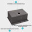 Évier de cuisine à simple cuve en acier inoxydable de calibre 16 de 28 po x 22 po x 10 po, durable et facile à nettoyer