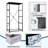 4 Drawer Dresser for Bedroom, Narrow Chest of Drawers, Wooden Top and Study Iron Frame 18"x37.5"-(WxH)
