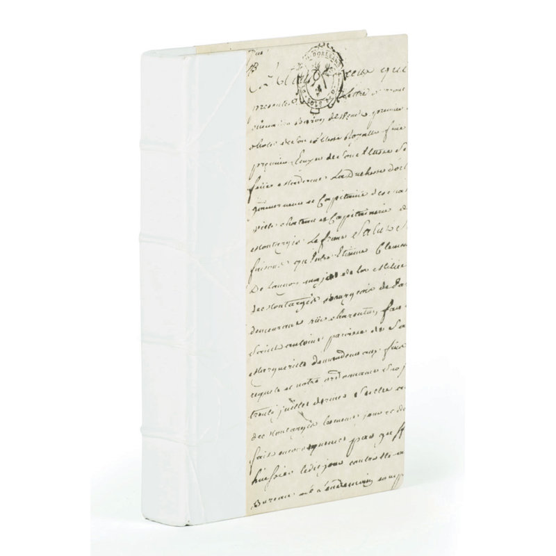 Livre décoratif croc crème