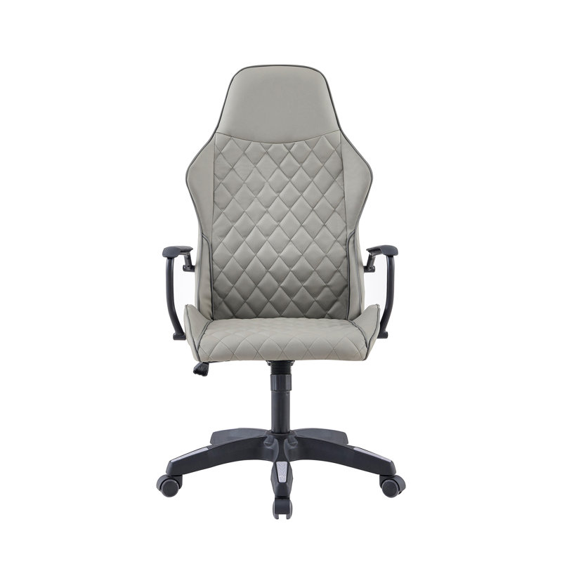 Chaise de bureau de jeu Jiyaad, gris