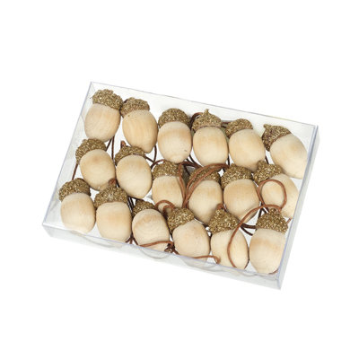 10cm Wood Holiday Shaped Ornament
