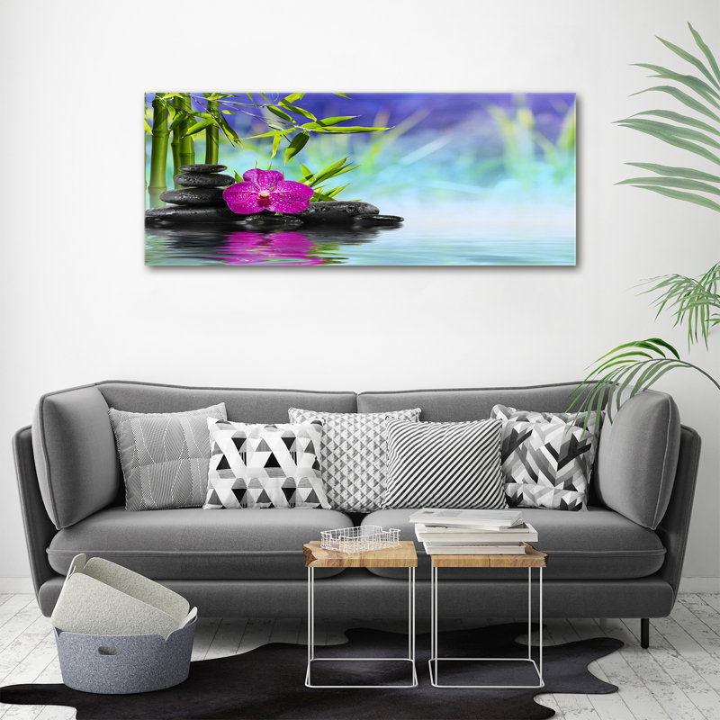 Orchid Bamboo - Wrapped Canvas Print