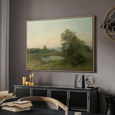 Paysage rétro - DCLVI, toile tendue avec châssis encadré
