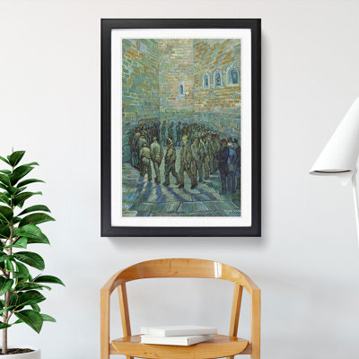 The Prison Courtyard by Vincent Van Gogh - Picture Frame Painting