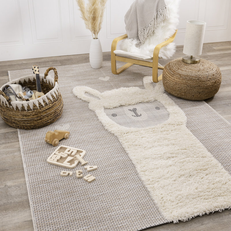 Valetta Abstract Beige Area Rug, Rectangle 7'10" x 10'10"