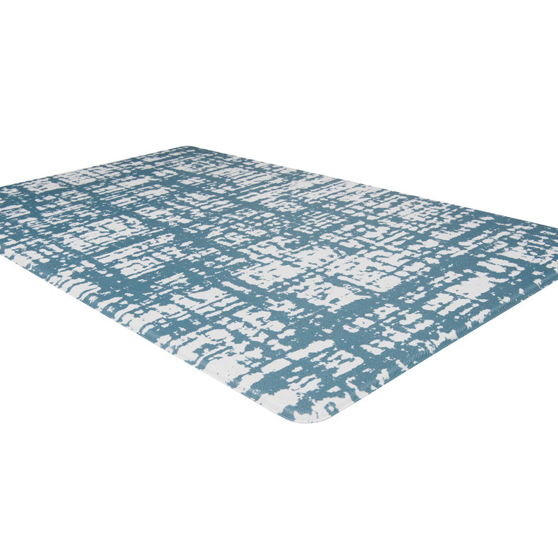 Tapis anti-fatigue Almarine, Bleu, Rectangle 1 pi 6 po x 3 pi 11 po