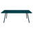 Luxembourg Rectangular Metal Outdoor Dining Table With Umbrella Hole , in. W in. D-86001427-86001431