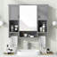 Armoire de rangement murale moderne 35 po x 28 po, armoire de salle de bain murale avec miroir, armoire à pharmacie avec barre à serviettes