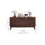 Commode d'appoint simple en noyer noir