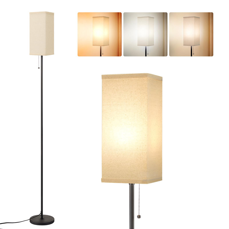 Lampe sur pied moderne 64 "pour le salon, Beige