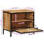 2 Pair Solid Wood Shoe Storage Cabinet