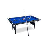 RACK Vega 6-Foot Folding Billiard/Pool Table (Blue)