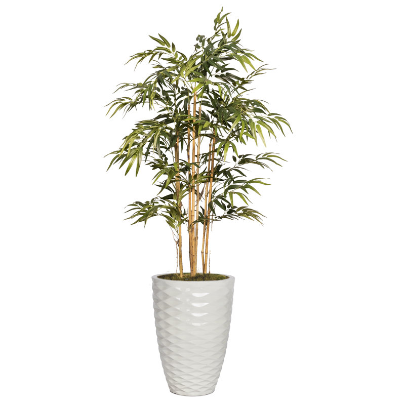 63.9'' Faux Bamboo Tree in Planter