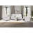 White Reclining Sofa featuring LED Lights