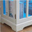 Vitrine à DEL avec vitrine antique avec portes en verre et tablettes réglables pour objets de collection-997101668