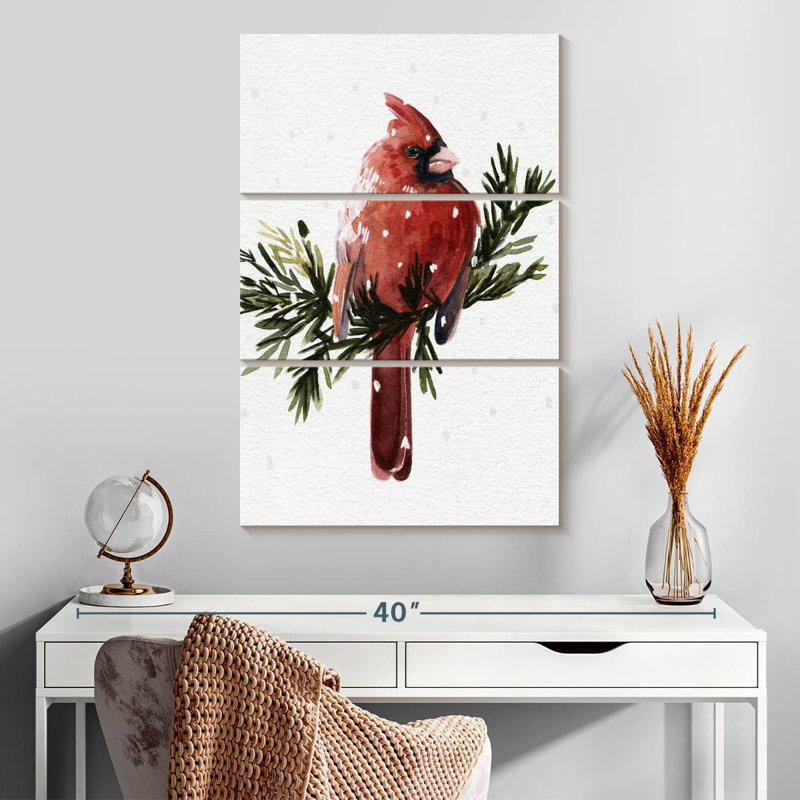 Brampt cardinal avec neige I