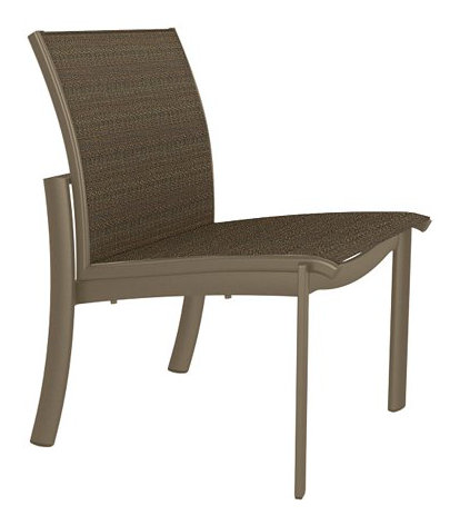 Kor Outdoor Dining Side Chair, Moab, Gold Coast