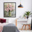 Cadre flottant à fleurs roses, design par Petal Prints Design-78818540-78818539