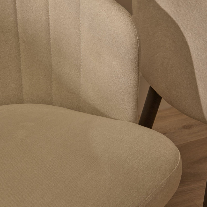 53 cm H Tufted Stackable Accent, Natural Beige