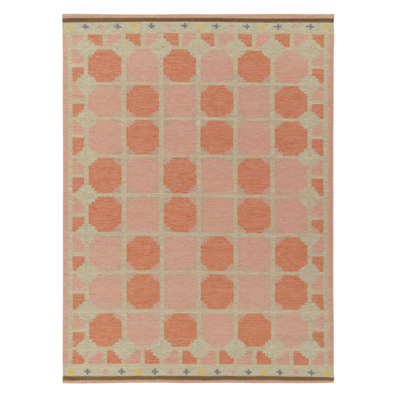 Scandinavian Wool Geometric Area Rug, Rectangle 12' x 18'