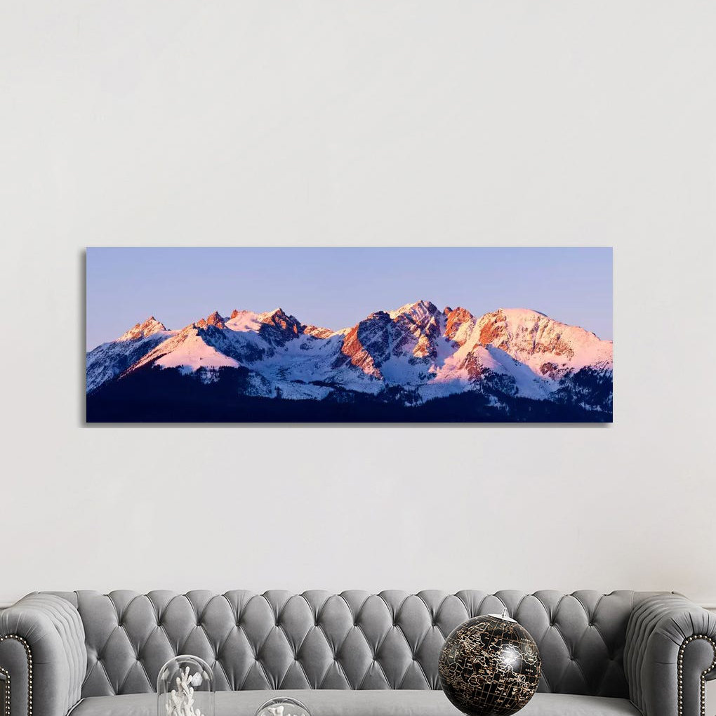 Rocky Mountain Range by Dan Ballard - Panoramic Print on Canvas