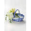 Blue Italian Handled Basket Decorative Bowl