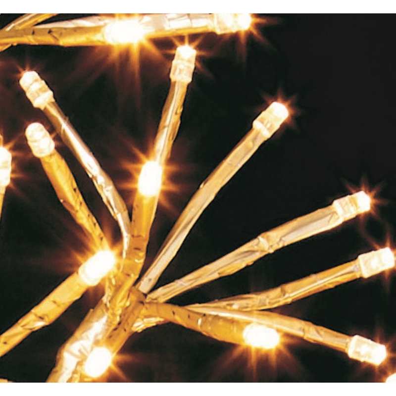 60cm Starburst LED Snowflake, Gold