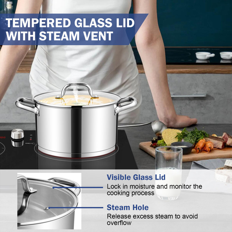10 - Piece Stainless Steel Cookware Set