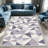 Lavender Fragmented Triangle area rugs for Living Room, Soft and Comfortable, Suitable for all seasons, easy to maintain, machine washable Indoor floor mat, Under Table Farmhouse suitable for Bedroom, Dining Room, Study, Patio, Balcony, Home Decor-712501065