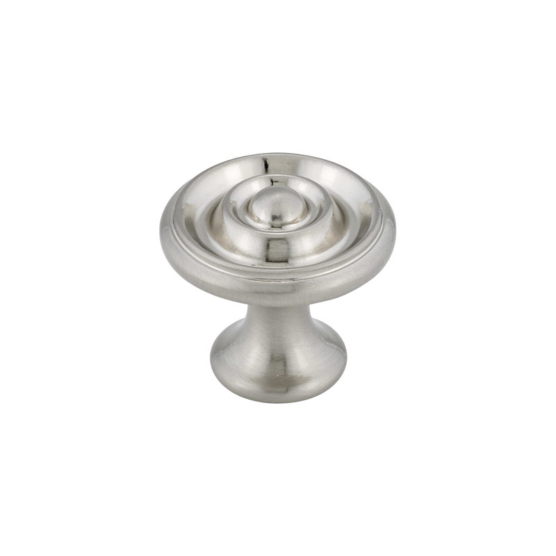 Oversized Expression 1 11/16" Diameter Round Knob, Brushed Nickel