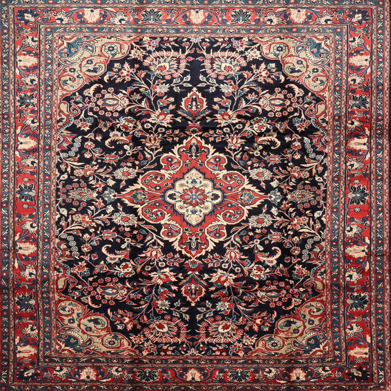 Chocklette Oriental Indoor Rug, Square 7'