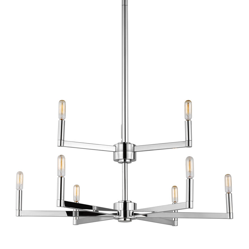 Fullton 9 - Light Chandelier, Chrome