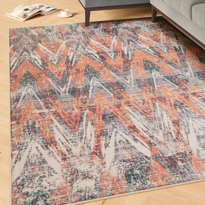 Vintage Look Cotton Flatweave Area Rug, 60cm x 240cm