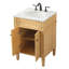 Rivers 24'' Single Bathroom Vanity with Carrara Marble Top-73359936
